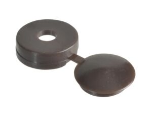 Hinged Cover Caps Dark Brown No.6-8 x20
