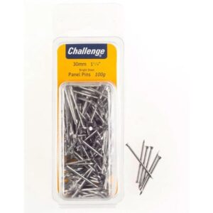 Challenge Panel Pins 30mm Bright Steel