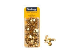 Challenge Drawing Pins Brassed
