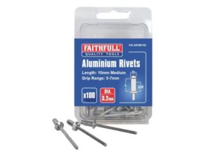 Aluminium Rivets 3.2 x 10mm Medium 100