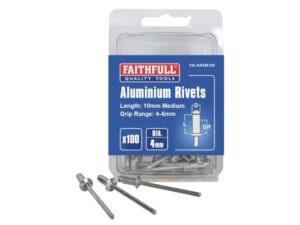 Faithfull Aluminium Rivets 4 x 10mm Medium 100