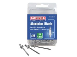 Faithfull Aluminium Rivets 4.8 x 14mm pack 50
