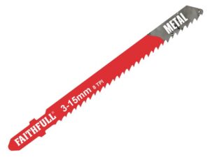 Faithfull Metal Cutting Jigsaw Blades Pack of 5