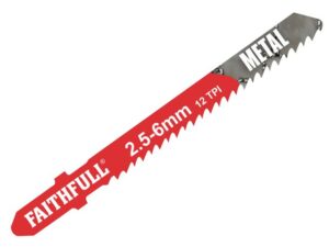 Faithfull Metal Cutting Jigsaw Blades Pack of 5