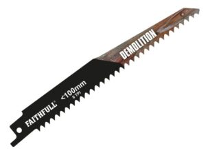 Faithfull Bi-Metal Sabre Saw Blade Demolition 228mm x 5