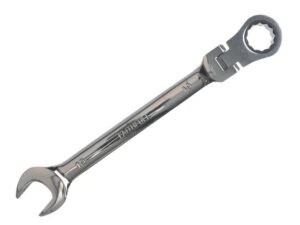 Faithfull 8mm Ratchet Combination Spanner Flex Head CV