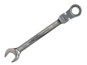 Faithfull 17mm Ratchet Combination Spanner Flex Head CV