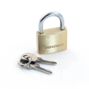 Defender Padlock Brass 50mm