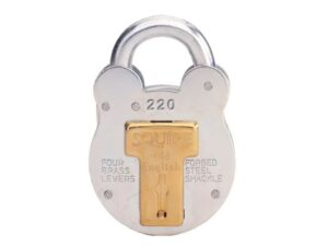 Squire 220 Old English Padlock with Steel Case 38mm