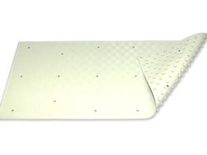 37cm x 90cm  Rubber Bath Mat White
