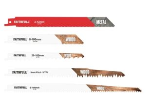 Faithfull Sabre Saw Blade Set 15 Piece