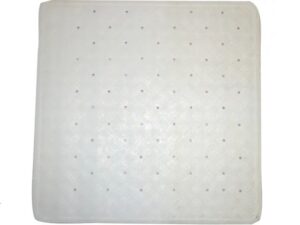 Rubber Shower Mat White 53 x 53