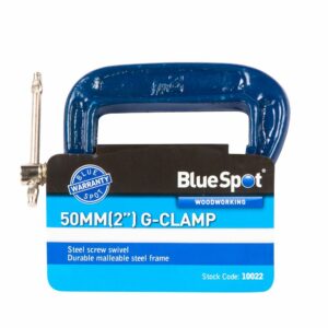 Blue Spot 50mm Fine Thread G Clamp
