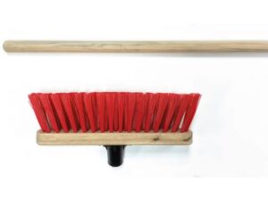 Stiff Red PVC Broom Head 290mm + Handle VR21HHL