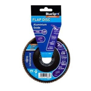 Blue Spot 115mm (4.5″) 120 Grit Aluminium Oxide Flap