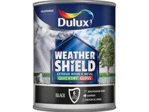 Weathershield Quick Dry Gloss Black 750ml