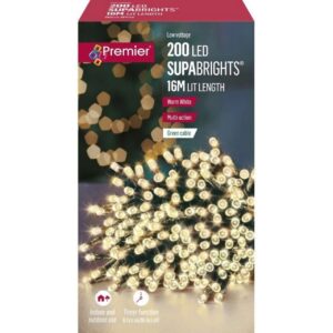 Premier 200 Mains Operated SupaBright Warm White