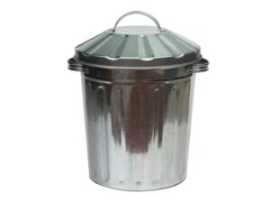 Mini 15L Galvanised Dustbin & Lid