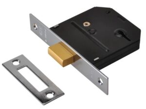 ES-DL Essentials 3 Lever Mortice Deadlock Chrome 79mm 3″