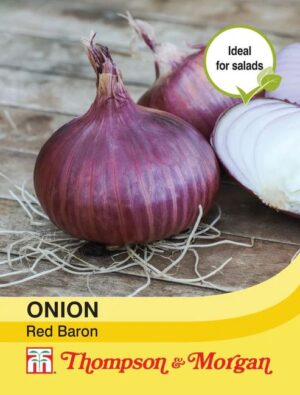 Thompson and Morgan Red Baron Onion Seeds