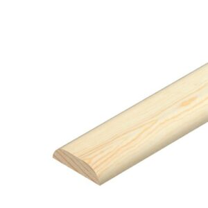 6mm x 18mm Pine D Shape