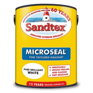 Sandtex Pure Brilliant White Masonry Paint 5L