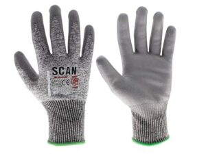 Scan PU Palm Cut D Gloves – L (Size 9)