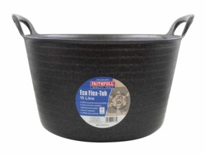Faithfull Eco Flex Tub 15 litre Black