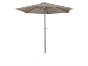 Taupe 2.25m Aluminium Parasol + Crank & Tilt