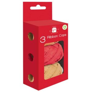 Kraft Ribbon Brown + Red