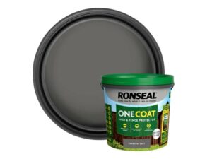 Ronseal One Coat Shed & Fence Protector Charcoal Grey 5L