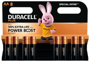 Duracell Plus Power Battery AA x 8