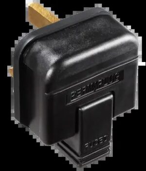 Black Masterplug Heavy Duty Plug 13 Amp