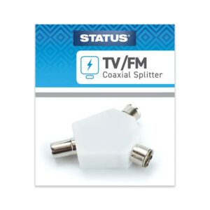 Status Twin TV Coax Adaptor Splitter