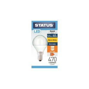 Status LED SES Dimmable Golfball 5.5W
