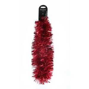 Chunky Red Tinsel 3m x 10cm