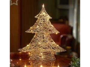 Gold Weave Wondertree 40 x 33cm Battery Operated