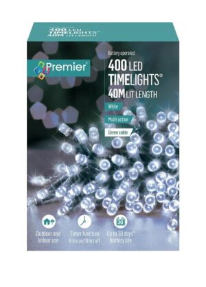 Premier 400 Battery Operated Time Lights White