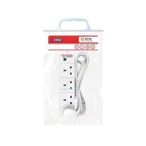 Status 4 Way 2M Surge Protected Extension Lead