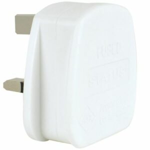 Status 13 amp Rewireable White Plug