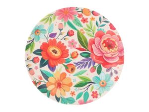 Melamine 25cm Flower Plate