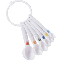 Plastic Measuring Spoons 6 Piece