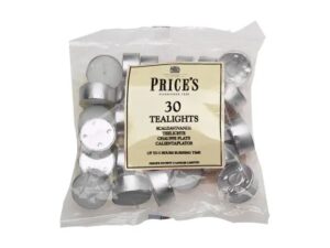 Prices White Tealights Pack x30