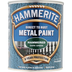 Hammerite Direct To Metal Hammered Dark Green 750ml