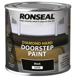 Diamond Hard Doorstep Paint Black 250ml
