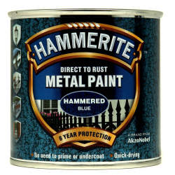 Hammerite Direct To Metal Hammered Blue 250ml