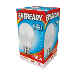Eveready LED GLS ES 60W Cool White