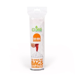 Kitchen Drawstring Bin Liner 60L x 10