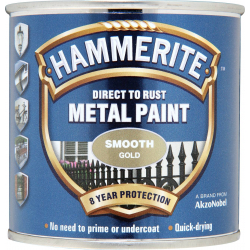 Hammerite Direct To Metal Smooth Gold 250ml