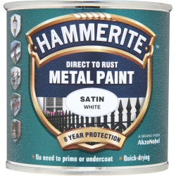 Hammerite Satin Finish White 250ml